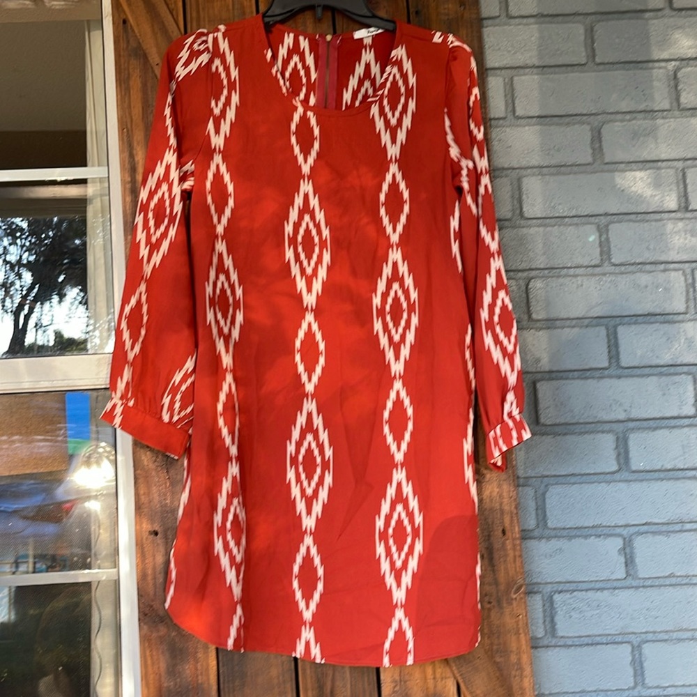 Fall burnt orange dress